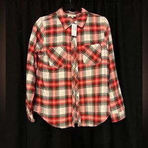 Maurice’s Green and Red Button Down Flannel